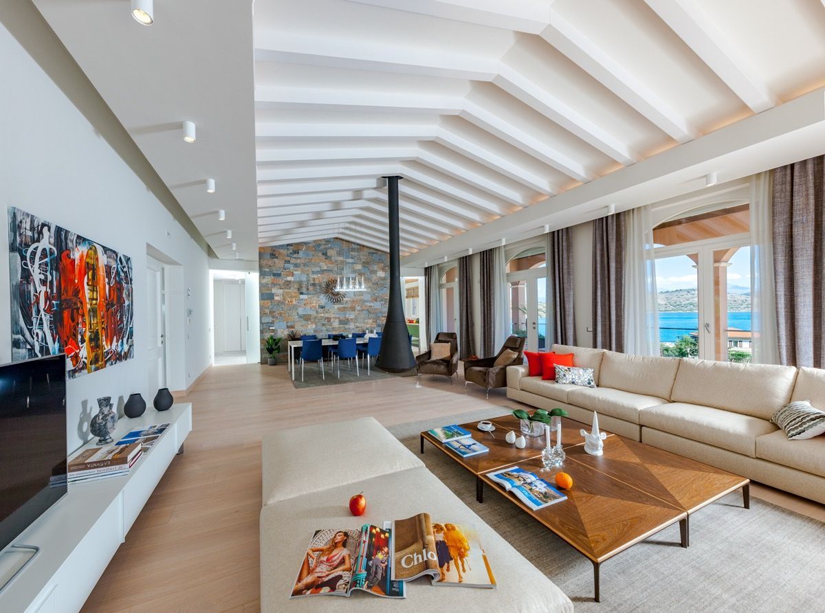 Panorama villa photo.